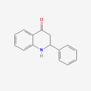 molecular formula C15H13NO B1142414 2,3-二氢-2-苯基-4(1H)-喹啉酮 CAS No. 113567-29-6