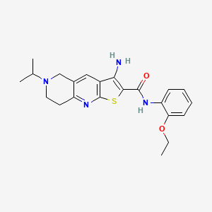 3-amino-N-(2-ethoxyphenyl)-6-(propan-2-yl)-5,6,7,8-tetrahydrothieno[2,3-b][1,6]naphthyridine-2-carboxamide