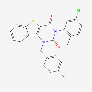 3-(5-chloro-2-methylphenyl)-1-(4-methylbenzyl)[1]benzothieno[3,2-d]pyrimidine-2,4(1H,3H)-dione