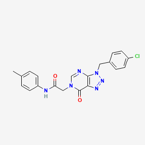 2-[3-(4-chlorobenzyl)-7-oxo-3,7-dihydro-6H-[1,2,3]triazolo[4,5-d]pyrimidin-6-yl]-N-(4-methylphenyl)acetamide