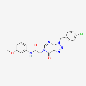 2-[3-(4-chlorobenzyl)-7-oxo-3,7-dihydro-6H-[1,2,3]triazolo[4,5-d]pyrimidin-6-yl]-N-(3-methoxyphenyl)acetamide