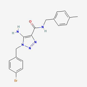 5-amino-1-(4-bromobenzyl)-N-(4-methylbenzyl)-1H-1,2,3-triazole-4-carboxamide