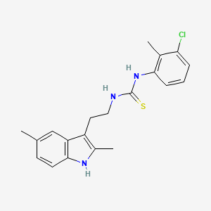 1-(3-chloro-2-methylphenyl)-3-(2-(2,5-dimethyl-1H-indol-3-yl)ethyl)thiourea