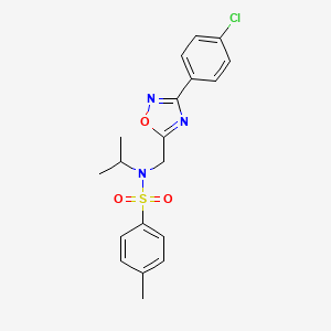 N-{[3-(4-chlorophenyl)-1,2,4-oxadiazol-5-yl]methyl}-4-methyl-N-(propan-2-yl)benzenesulfonamide