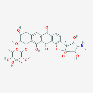 molecular formula C35H43NO14 B114245 Respinomycin B CAS No. 151233-05-5