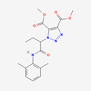 dimethyl 1-{1-[(2,6-dimethylphenyl)amino]-1-oxobutan-2-yl}-1H-1,2,3-triazole-4,5-dicarboxylate