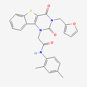 N-(2,4-dimethylphenyl)-2-[3-(2-furylmethyl)-2,4-dioxo-3,4-dihydro[1]benzothieno[3,2-d]pyrimidin-1(2H)-yl]acetamide