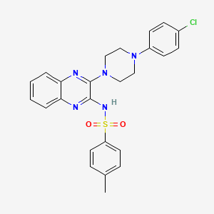 N-{3-[4-(4-chlorophenyl)piperazin-1-yl]quinoxalin-2-yl}-4-methylbenzenesulfonamide