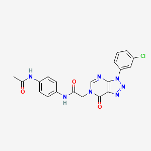 N-(4-acetamidophenyl)-2-(3-(3-chlorophenyl)-7-oxo-3H-[1,2,3]triazolo[4,5-d]pyrimidin-6(7H)-yl)acetamide