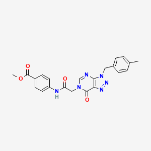 methyl 4-({[3-(4-methylbenzyl)-7-oxo-3,7-dihydro-6H-[1,2,3]triazolo[4,5-d]pyrimidin-6-yl]acetyl}amino)benzoate