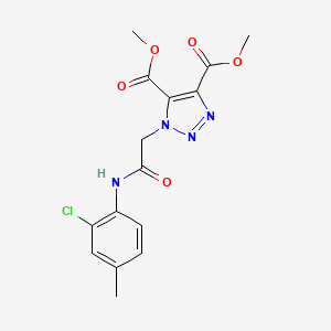 dimethyl 1-{2-[(2-chloro-4-methylphenyl)amino]-2-oxoethyl}-1H-1,2,3-triazole-4,5-dicarboxylate