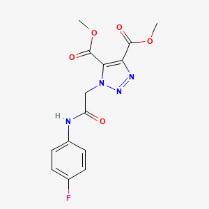 dimethyl 1-{2-[(4-fluorophenyl)amino]-2-oxoethyl}-1H-1,2,3-triazole-4,5-dicarboxylate