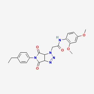 N-(2,4-dimethoxyphenyl)-2-[5-(4-ethylphenyl)-4,6-dioxo-4,5,6,6a-tetrahydropyrrolo[3,4-d][1,2,3]triazol-1(3aH)-yl]acetamide