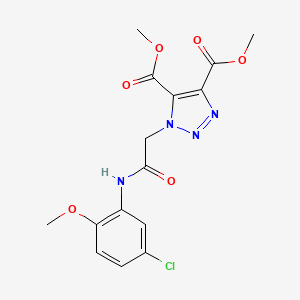 dimethyl 1-{2-[(5-chloro-2-methoxyphenyl)amino]-2-oxoethyl}-1H-1,2,3-triazole-4,5-dicarboxylate