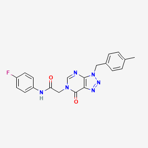 N-(4-fluorophenyl)-2-[3-(4-methylbenzyl)-7-oxo-3,7-dihydro-6H-[1,2,3]triazolo[4,5-d]pyrimidin-6-yl]acetamide