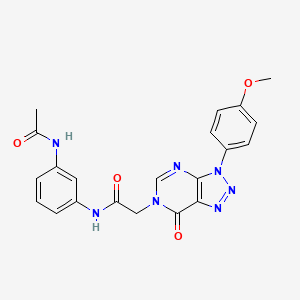 N-(3-acetamidophenyl)-2-(3-(4-methoxyphenyl)-7-oxo-3H-[1,2,3]triazolo[4,5-d]pyrimidin-6(7H)-yl)acetamide