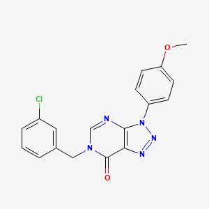 6-(3-chlorobenzyl)-3-(4-methoxyphenyl)-3H-[1,2,3]triazolo[4,5-d]pyrimidin-7(6H)-one