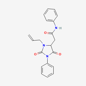 2-[2,5-dioxo-1-phenyl-3-(prop-2-en-1-yl)imidazolidin-4-yl]-N-phenylacetamide