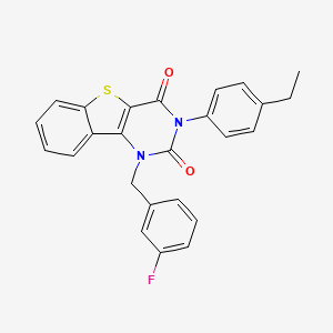 3-(4-ethylphenyl)-1-(3-fluorobenzyl)[1]benzothieno[3,2-d]pyrimidine-2,4(1H,3H)-dione