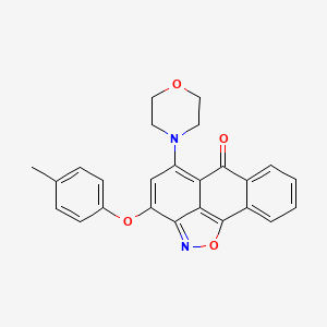 3-(4-Methylphenoxy)-5-morpholino-6H-anthra[1,9-CD]isoxazol-6-one