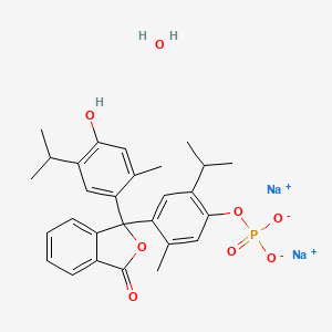 molecular formula C28H35Na2O10P B1142478 Thymolphthalein monophosphate disodium salt hydrate CAS No. 123359-43-3