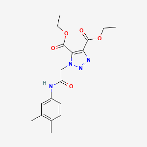 diethyl 1-{2-[(3,4-dimethylphenyl)amino]-2-oxoethyl}-1H-1,2,3-triazole-4,5-dicarboxylate