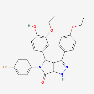 5-(4-bromophenyl)-4-(3-ethoxy-4-hydroxyphenyl)-3-(4-ethoxyphenyl)-4,5-dihydropyrrolo[3,4-c]pyrazol-6(1H)-one