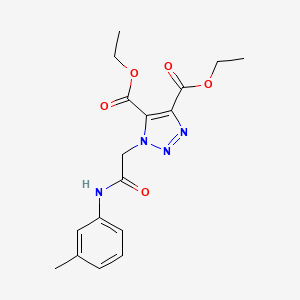 diethyl 1-{2-[(3-methylphenyl)amino]-2-oxoethyl}-1H-1,2,3-triazole-4,5-dicarboxylate