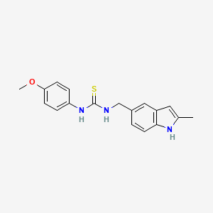 1-(4-methoxyphenyl)-3-[(2-methyl-1H-indol-5-yl)methyl]thiourea