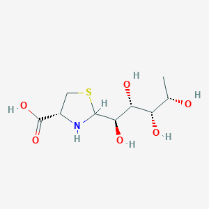 B1142487 2-(L-Rhamno-tetrahydroxypentyl)-4(R)-1,3-thiazolidine-4-carboxylic acid CAS No. 115184-32-2