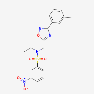 N-{[3-(3-methylphenyl)-1,2,4-oxadiazol-5-yl]methyl}-3-nitro-N-(propan-2-yl)benzenesulfonamide