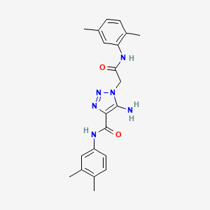 5-amino-N-(3,4-dimethylphenyl)-1-(2-((2,5-dimethylphenyl)amino)-2-oxoethyl)-1H-1,2,3-triazole-4-carboxamide