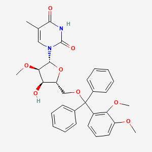 molecular formula C32H34N2O8 B1142500 5/'-O-(Dimethoxytrityl)-2/'-O-methyl-5-methyluridine CAS No. 115173-73-4