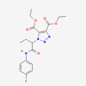 diethyl 1-{1-[(4-fluorophenyl)amino]-1-oxobutan-2-yl}-1H-1,2,3-triazole-4,5-dicarboxylate