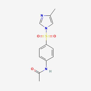 N-{4-[(4-methyl-1H-imidazol-1-yl)sulfonyl]phenyl}acetamide