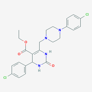 Ethyl 4-(4-chlorophenyl)-6-{[4-(4-chlorophenyl)piperazin-1-yl]methyl}-2-oxo-1,2,3,4-tetrahydropyrimidine-5-carboxylate