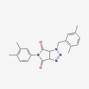 1-(2,5-dimethylbenzyl)-5-(3,4-dimethylphenyl)-3a,6a-dihydropyrrolo[3,4-d][1,2,3]triazole-4,6(1H,5H)-dione