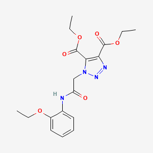 diethyl 1-{2-[(2-ethoxyphenyl)amino]-2-oxoethyl}-1H-1,2,3-triazole-4,5-dicarboxylate