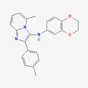 N-(2,3-dihydro-1,4-benzodioxin-6-yl)-5-methyl-2-(4-methylphenyl)imidazo[1,2-a]pyridin-3-amine