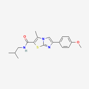 6-(4-methoxyphenyl)-3-methyl-N-(2-methylpropyl)imidazo[2,1-b][1,3]thiazole-2-carboxamide