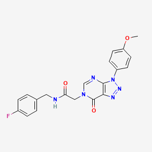 N-(4-fluorobenzyl)-2-[3-(4-methoxyphenyl)-7-oxo-3,7-dihydro-6H-[1,2,3]triazolo[4,5-d]pyrimidin-6-yl]acetamide