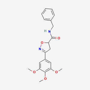 N-benzyl-3-(3,4,5-trimethoxyphenyl)-4,5-dihydro-1,2-oxazole-5-carboxamide