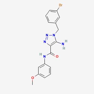 5-amino-1-[(3-bromophenyl)methyl]-N-(3-methoxyphenyl)-1H-1,2,3-triazole-4-carboxamide