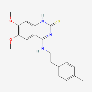 6,7-dimethoxy-4-{[2-(4-methylphenyl)ethyl]amino}quinazoline-2(1H)-thione