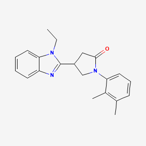 1-(2,3-dimethylphenyl)-4-(1-ethyl-1H-benzo[d]imidazol-2-yl)pyrrolidin-2-one