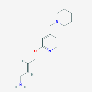 molecular formula C15H23N3O B1142523 4-[4-(Piperidinomethyl)pyridyl-2-oxy]-cis-2-butenamine CAS No. 118288-25-8