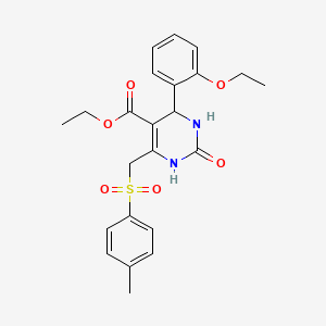 Ethyl 4-(2-ethoxyphenyl)-2-oxo-6-(tosylmethyl)-1,2,3,4-tetrahydropyrimidine-5-carboxylate