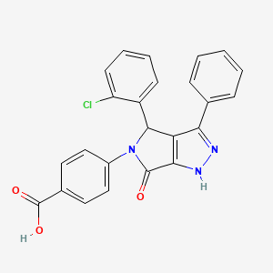 4-[4-(2-chlorophenyl)-6-oxo-3-phenyl-4,6-dihydropyrrolo[3,4-c]pyrazol-5(1H)-yl]benzoic acid