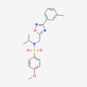 4-methoxy-N-{[3-(3-methylphenyl)-1,2,4-oxadiazol-5-yl]methyl}-N-(propan-2-yl)benzenesulfonamide