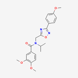 3,4-dimethoxy-N-{[3-(4-methoxyphenyl)-1,2,4-oxadiazol-5-yl]methyl}-N-(propan-2-yl)benzamide